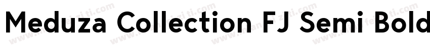 Meduza Collection FJ Semi Bold Text字体转换